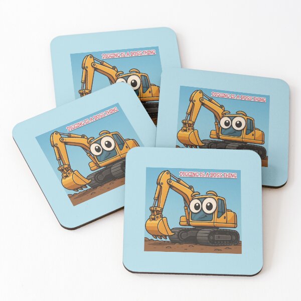 Item preview, Excavator with Big Eyes designed and sold by Konsolen-Hühnchen.