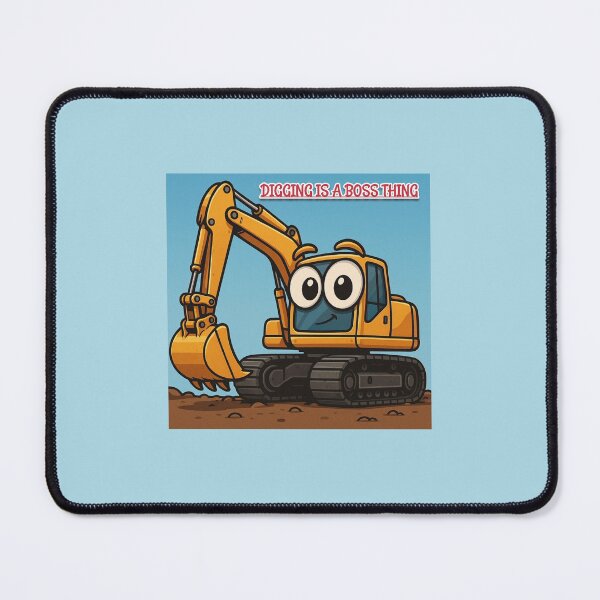 Item preview, Excavator with Big Eyes designed and sold by Konsolen-Hühnchen.