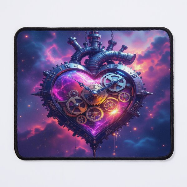 Item preview, Mechanical Heart between Stars – fusion of Steampunk Energy & galactic Emotion with cosmic style designed and sold by FotoworldEdel.