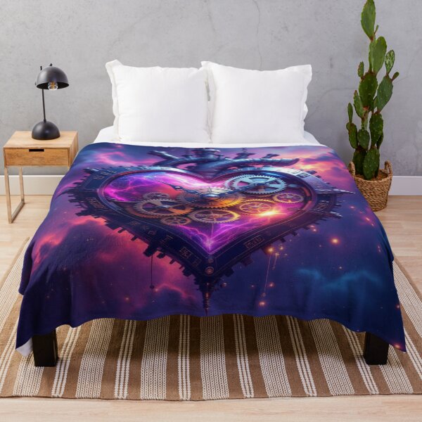 Item preview, Mechanical Heart between Stars – fusion of Steampunk Energy & galactic Emotion with cosmic style designed and sold by FotoworldEdel.