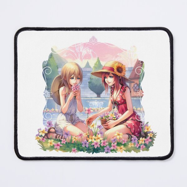Item preview, Kairi and Namine picking flowers designed and sold by Lali-Holley.