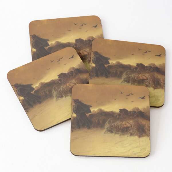 Item preview, Schäfer Mit Hund Und Seiner Schafherde in Winterlandschaft - Romanticism, Naturalism by August Friedrich Schenck designed and sold by GabyddAlessandr.