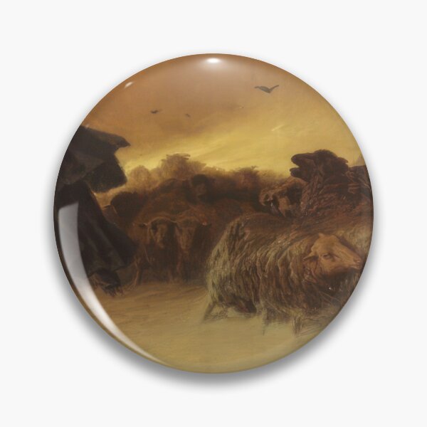 Item preview, Schäfer Mit Hund Und Seiner Schafherde in Winterlandschaft - Romanticism, Naturalism by August Friedrich Schenck designed and sold by GabyddAlessandr.