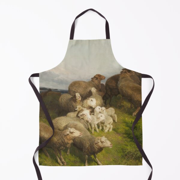 Item preview, SHEEP IN A MEADOW - 1865 by August Friedrich Schenck designed and sold by GabyddAlessandr.