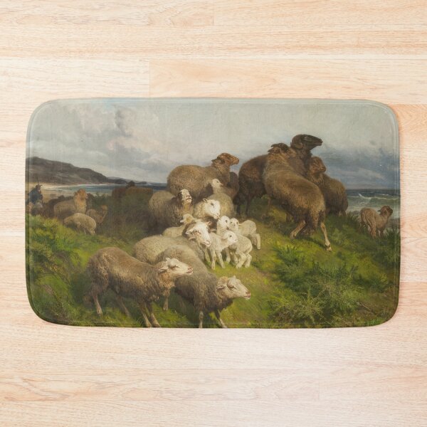 Item preview, SHEEP IN A MEADOW - 1865 by August Friedrich Schenck designed and sold by GabyddAlessandr.