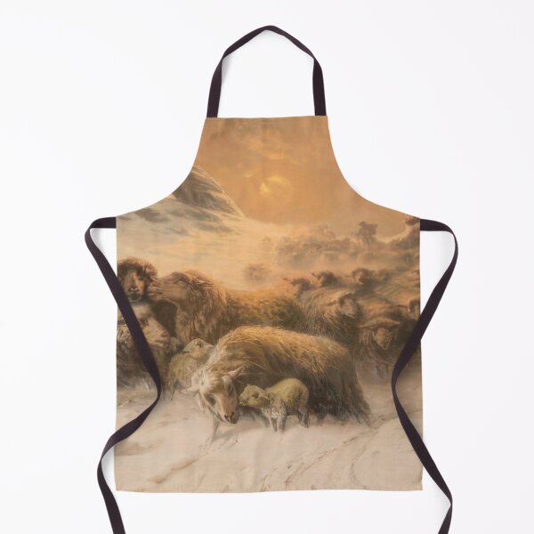 Item preview, Sheep in Snow - Romanticism, Naturalism by August Friedrich Schenck designed and sold by GabyddAlessandr.