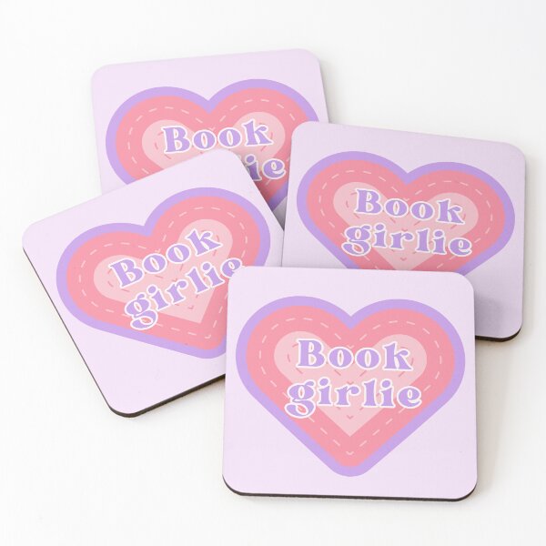 Item preview, Book Girlie Aesthetic Heart Sticker – Cute Bookish Quote for Readers & Book Lovers designed and sold by VirtualPalette.
