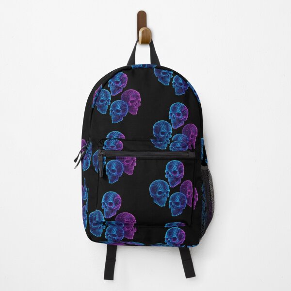 Item preview, neon glowing skulls design on transparent background designed and sold by optimusprime39.