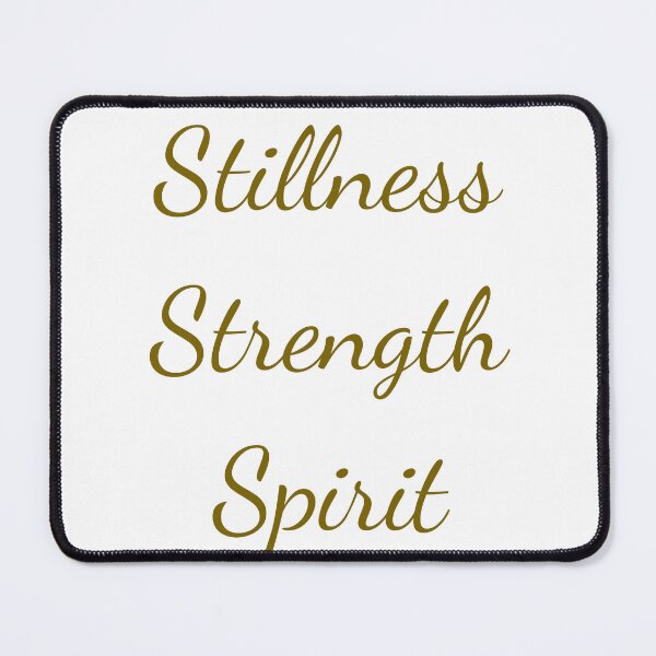 Item preview, Stillness Strength Spirit – Minimalist Mindfulness Quote designed and sold by Samantha Grover Designs.