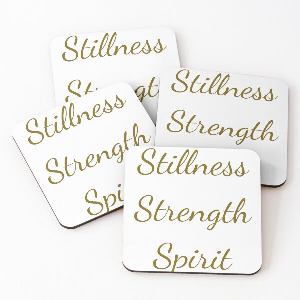 Item preview, Stillness Strength Spirit – Minimalist Mindfulness Quote designed and sold by Samantha Grover Designs.
