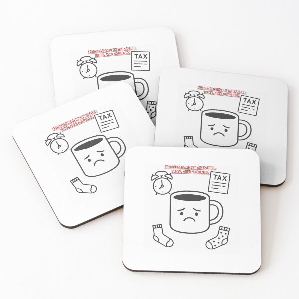 Item preview, Adulthood is like coffee – bitter, but necessary designed and sold by Konsolen-Hühnchen.