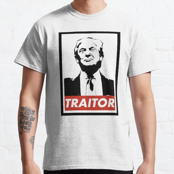 Vista previa del artículo con la obra «Trump el traidor», diseñado y vendido por Gabriel Laine.