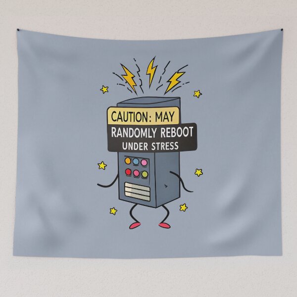 Item preview, Caution: May Randomly Reboot Under Stress designed and sold by Uglyandcute.