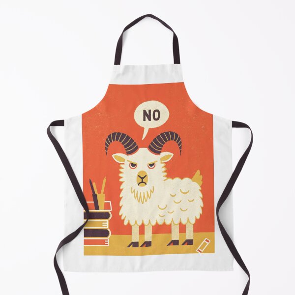 Item preview, Back to School Goat "NO" designed and sold by DesignAFind.