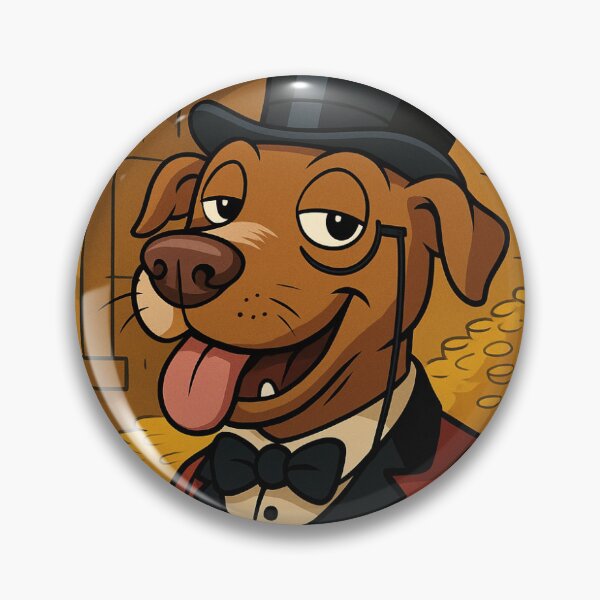 Item preview, Whisky Lord von Schnuffelstein in the vault – cartoon dog in a money frenzy designed and sold by Konsolen-Hühnchen.