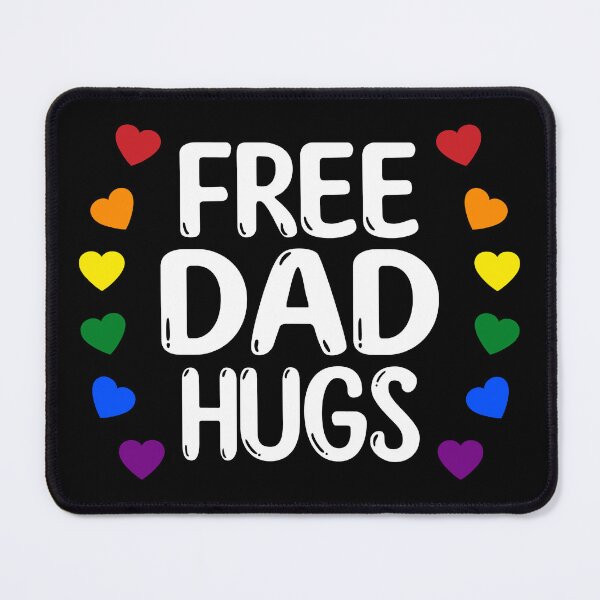 Item preview, Free Dad Hugs V - Rainbow Gay Pride designed and sold by Lemon Pepper.