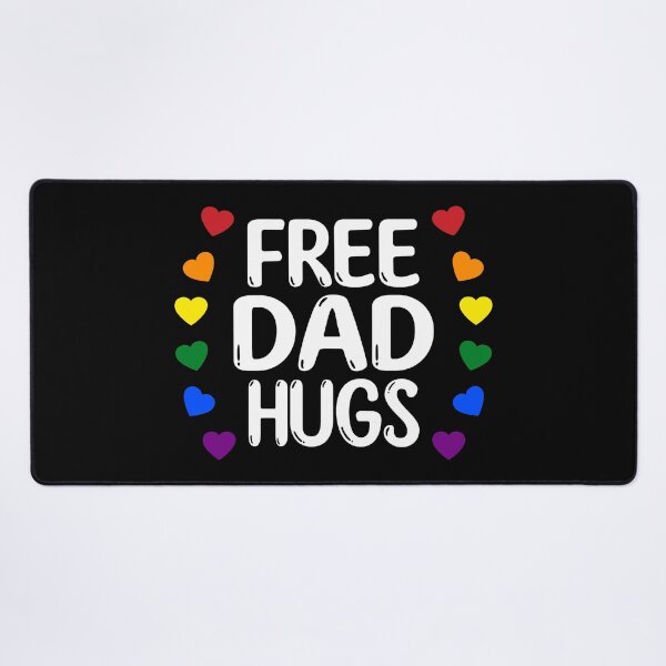 Item preview, Free Dad Hugs V - Rainbow Gay Pride designed and sold by Lemon Pepper.
