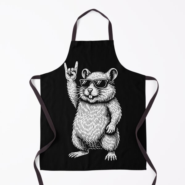 Item preview, Hamster Rock Music Funny Retro Heavy Metal designed and sold by LuminOrb.