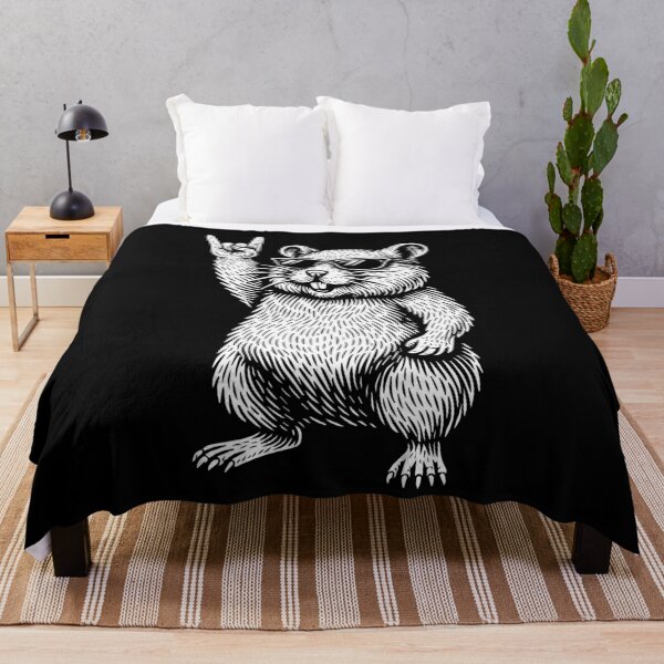 Item preview, Hamster Rock Music Funny Retro Heavy Metal designed and sold by LuminOrb.
