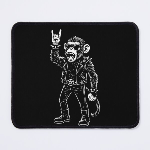 Item preview, Rock Music Heavy Metal Monkey Retro Man Woman designed and sold by LuminOrb.