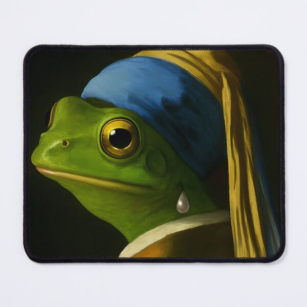Item preview, Frog with the Pearl Earring  designed and sold by mysticexplorer.