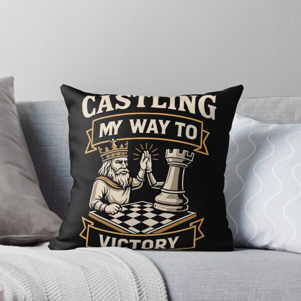 Item preview, Castling My Way To Victory Chess Players designed and sold by LuminOrb.