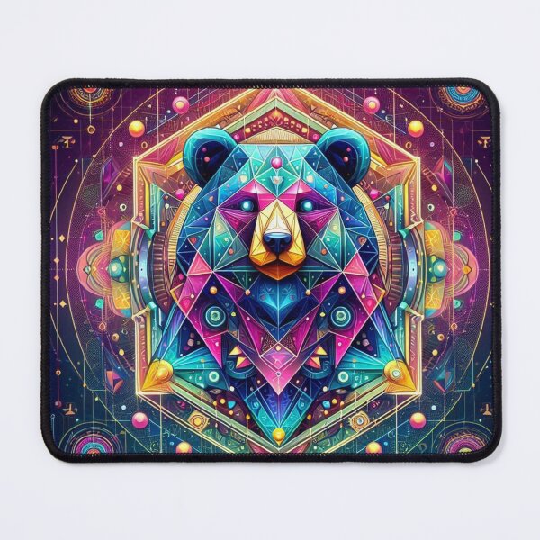 Item preview, Colorful geometric decorative bear designed and sold by Dogandesighn.