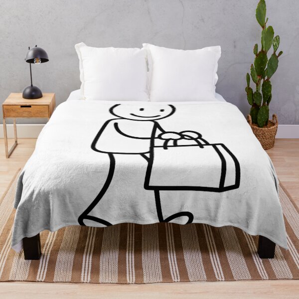 Item preview, Cute Minimalist Shopping Stick Figure designed and sold by xmoudx.