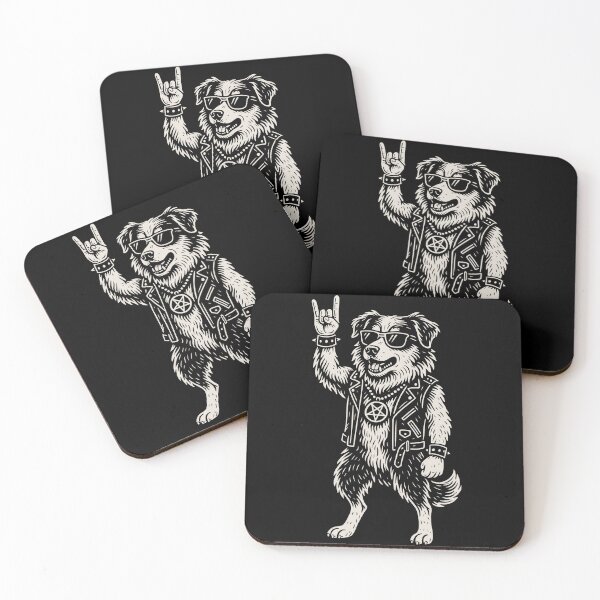 Item preview, Rock Musik Australian Shepherd Funny Heavy Metal designed and sold by LuminOrb.