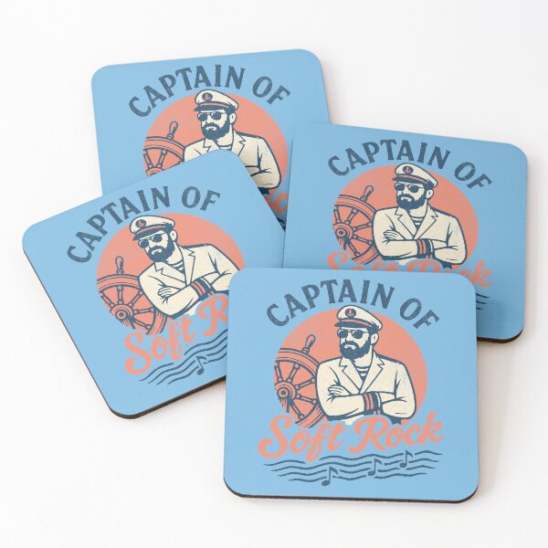 Item preview, Captain of Soft Rock Retro Nautical Yacht Rock Music Vibes designed and sold by chrisrivait.