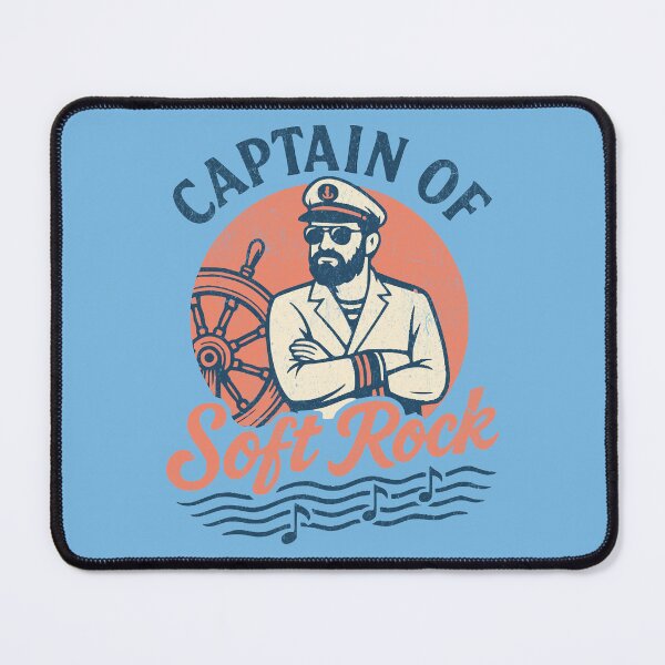 Item preview, Captain of Soft Rock Retro Nautical Yacht Rock Music Vibes designed and sold by chrisrivait.