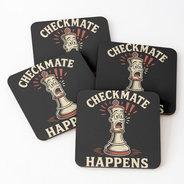 Item preview, Checkmate Happens Chess Player Enthusiasts Board designed and sold by LuminOrb.