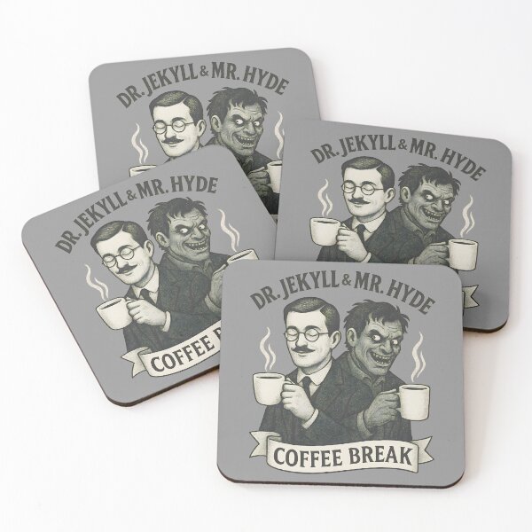 Item preview, Funny Dr. Jekyll & Mr. Hyde Coffee Lovers Design designed and sold by Shoot-The-Moon.
