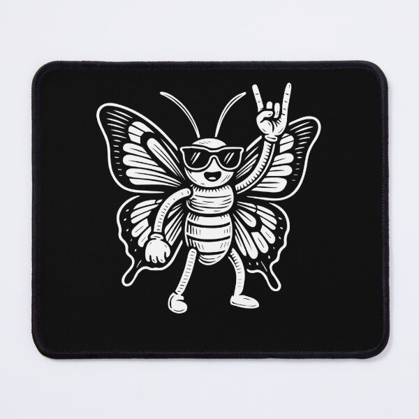 Item preview, Funny Butterfly Rock Music Heavy Metal Humor designed and sold by LuminOrb.