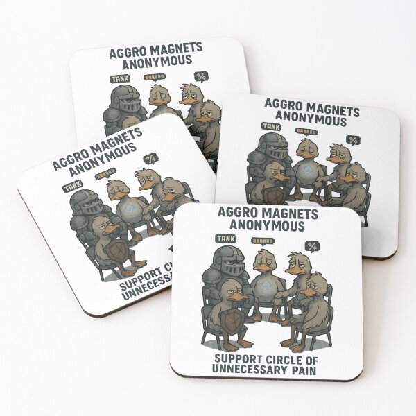 Item preview, Aggro Magnets Anonymous – Funny RPG Tank Support Group Duck Shirt designed and sold by TeeTimeTreasure.
