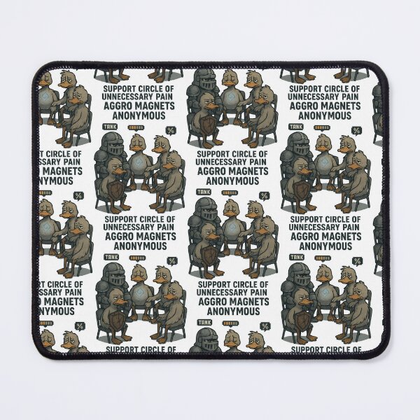 Item preview, Aggro Magnets Anonymous – Funny RPG Tank Support Group Duck Shirt designed and sold by TeeTimeTreasure.