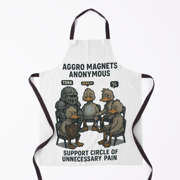 Item preview, Aggro Magnets Anonymous – Funny RPG Tank Support Group Duck Shirt designed and sold by TeeTimeTreasure.