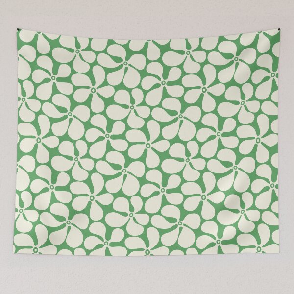 Item preview, Groovy 1970s Fowers - green designed and sold by Johanna Kindvall.