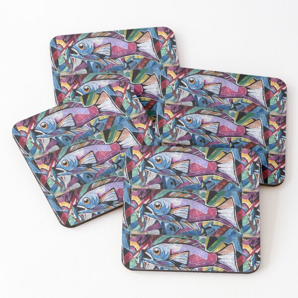 Item preview, Colorful Street Art Fish Mural on Urban Wall designed and sold by Tee-Shirt-Topia.