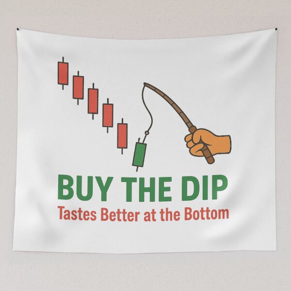 Item preview, Buy the Dip Funny Stock Market Meme designed and sold by Nuvijo.