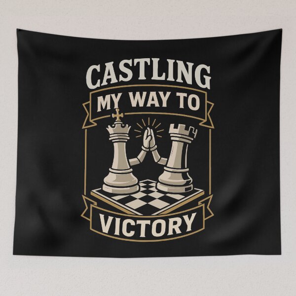 Item preview, Castling My Way To Victory funny saying Chess designed and sold by LuminOrb.