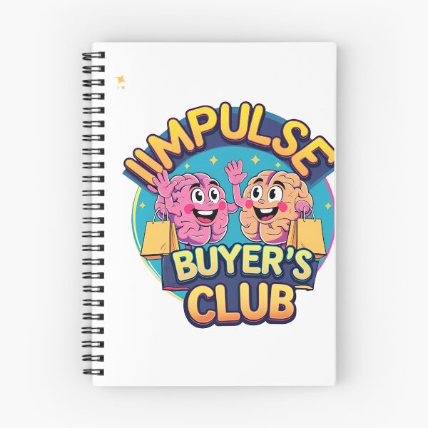 Item preview, Impulse Buyer's Club – Funny Brain Cartoon Shopping Design designed and sold by TheTeeSpark.