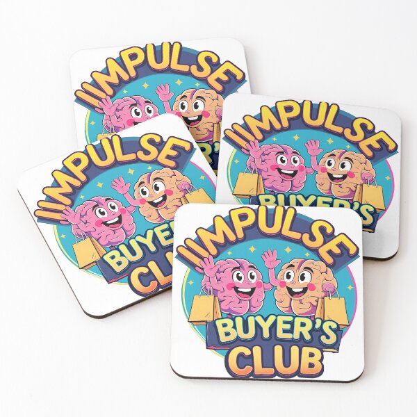 Item preview, Impulse Buyer's Club – Funny Brain Cartoon Shopping Design designed and sold by TheTeeSpark.