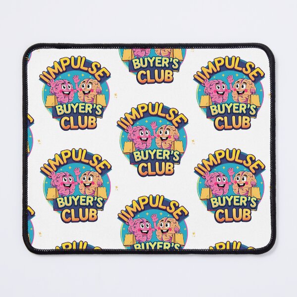 Item preview, Impulse Buyer's Club – Funny Brain Cartoon Shopping Design designed and sold by TheTeeSpark.