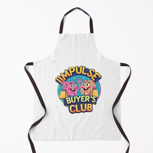 Item preview, Impulse Buyer's Club – Funny Brain Cartoon Shopping Design designed and sold by TheTeeSpark.