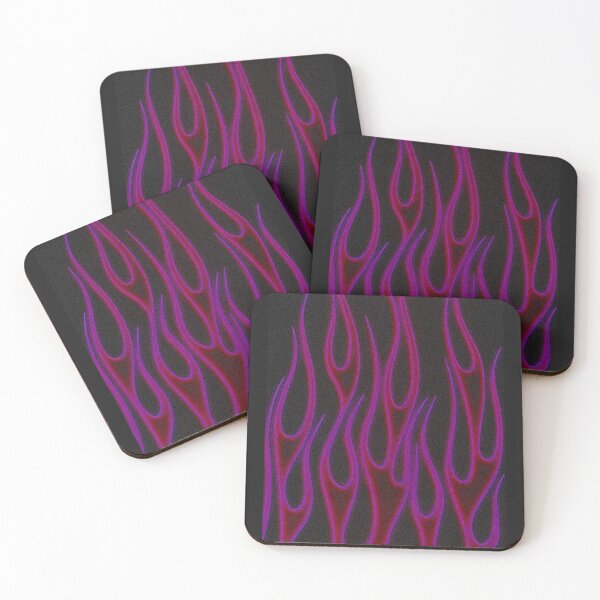 Item preview, red and pink flames graphic designed and sold by BrontesWhimsyStore.
