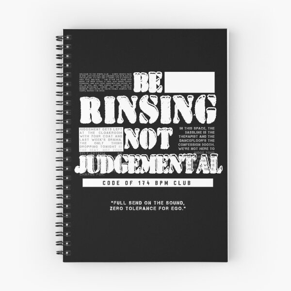 Item preview, Be Rinsing Not Judgemental - 174BPM club designed and sold by WULFLAND ARTS.