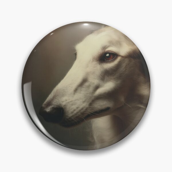 Item preview, Russian borzoi dog art portrait. Soft natural lighting, clean warm background, fine art style designed and sold by Julia Shepeleva.
