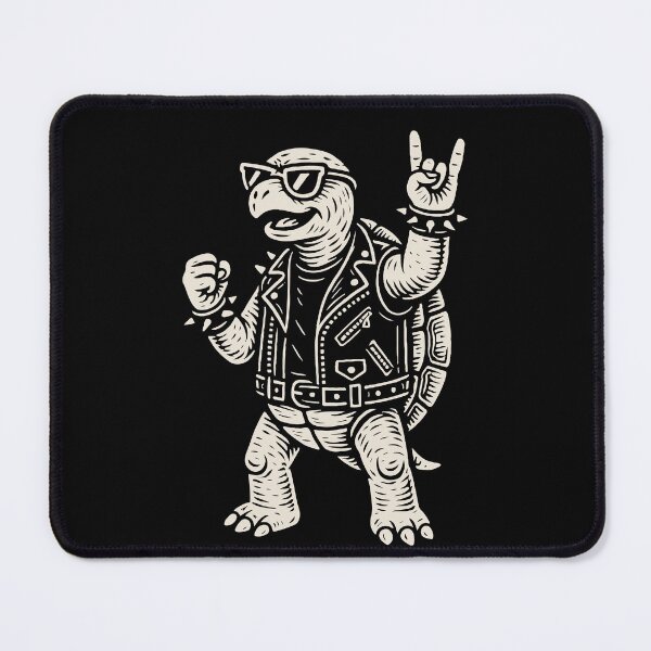Item preview, Rock Musik Turtle Funny Heavy Metal Retro designed and sold by LuminOrb.