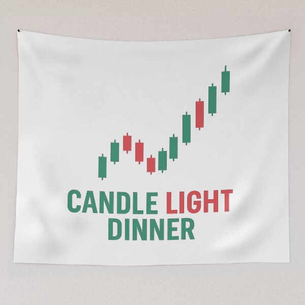 Item preview, Candle Light Dinner – Trader Candle Chart Design designed and sold by Nuvijo.